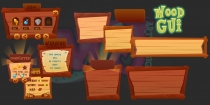 2D Game Wood GUI Kit Screenshot 3