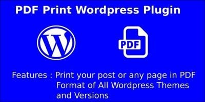 PDF Print Wordpress Plugin