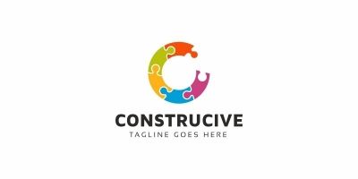 Construcive C Letter Logo