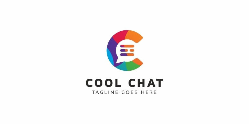 Cool Chat C Letter Logo