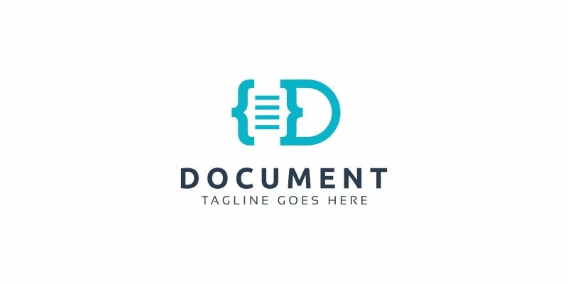 Document D Letter Logo