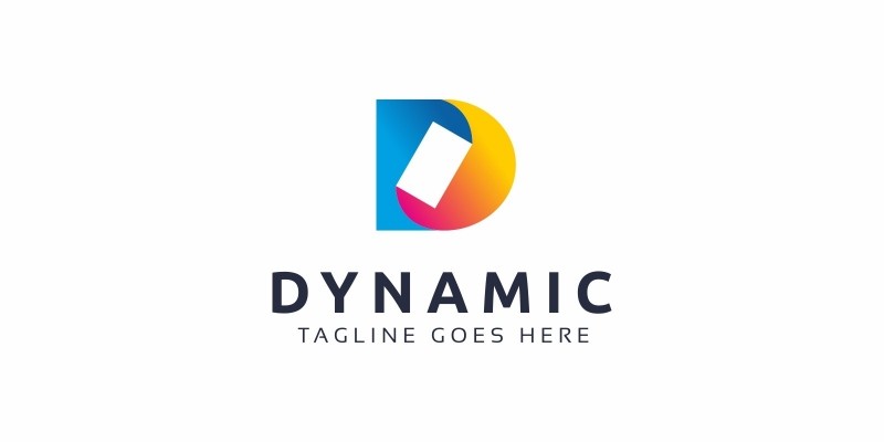 Dynamic D Letter Logo