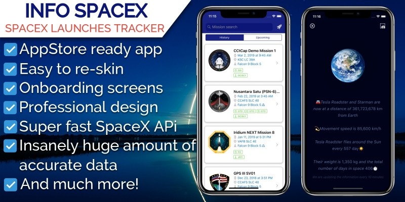 InfoSpace - iOS SpaceX Launches Tracker