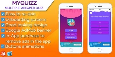 MyQuizz - iOS Multiple Answer Quiz Game
