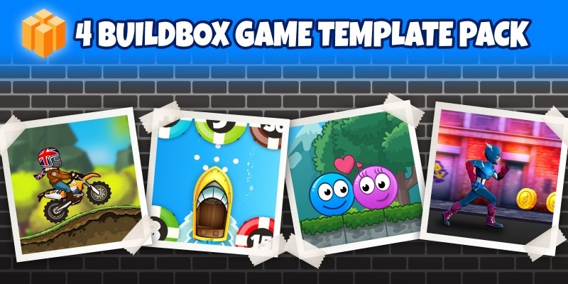 4 Buildbox Game Template Pack