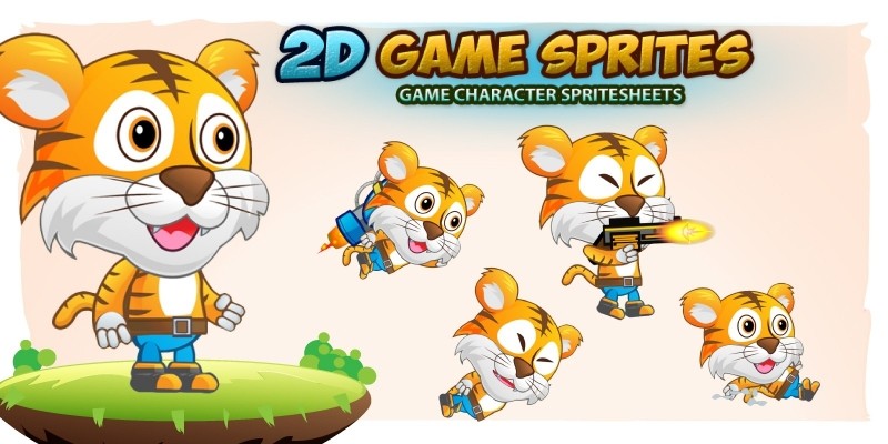 Tiger Boy 2D GameSprites