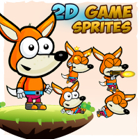 Fox 2D Game Character Sprites