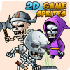 Skull warriors 2D Game Sprites Set