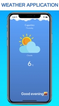 iOS Weather Application Source Code Screenshot 1