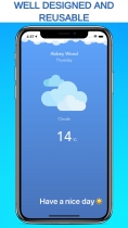 iOS Weather Application Source Code Screenshot 2