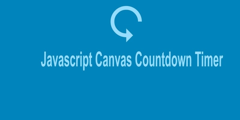 JS Canvas Countdown Timer