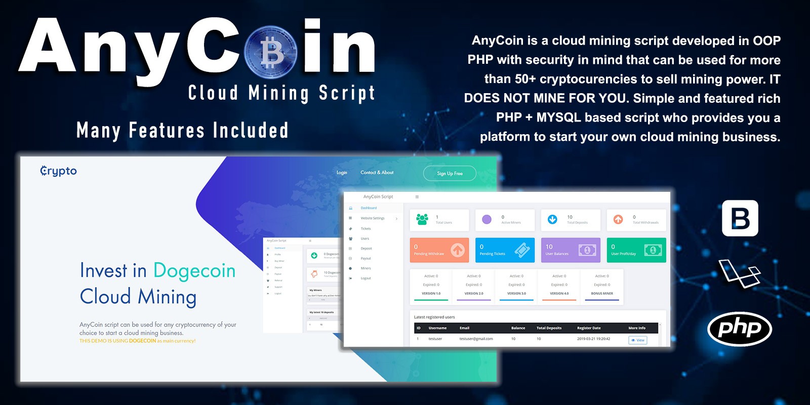 AnyCoin Cloud Mining Script