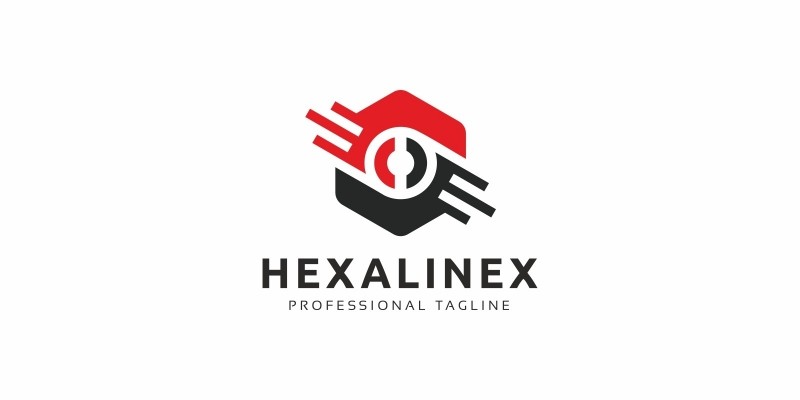 Hexagon Line Logo