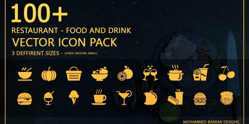 Restaurant Food And Drink - Icon Pack