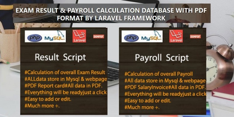 Result and Payslip PHP Scripts With Database