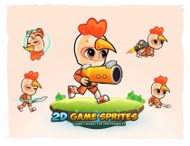 Chicken Boy 2D Game Sprites Screenshot 1