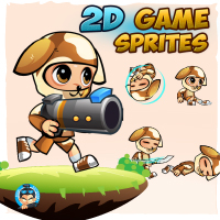 Dogie Boy 2D Game Sprites