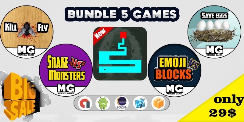 5 Games Bundle - Buildbox Templates