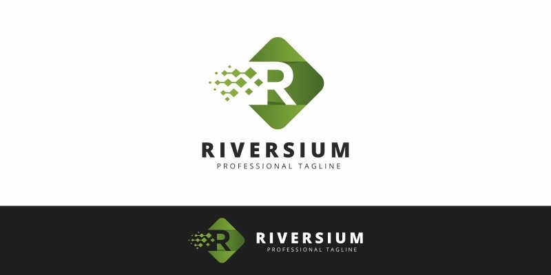 Riversium R Letter Logo