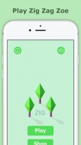 Zig Zag Zoe  - iOS Game Source Code Screenshot 2