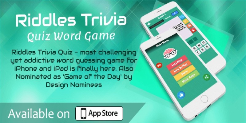 Riddles Trivia - Quiz Word Game iOS Source Code