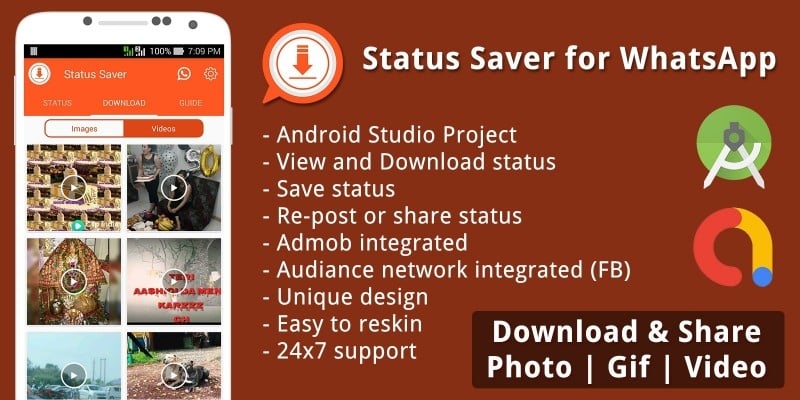 Status Saver For Whatsapp - Android Source Code