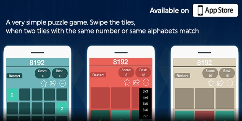 8192 Number Puzzle Challenge - iOS Source Code