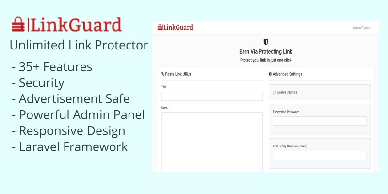 LinkGuard - Link Protecting PHP Script