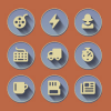755 Retro 3D Web Communication Icons Set