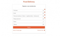 Food Delivery Admin Panel - Java CMS Screenshot 1