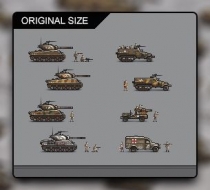 World War 2 US Tanks Sprites Collection Screenshot 1