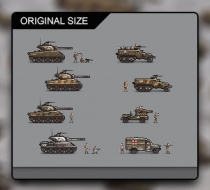 World War 2 US Tanks Sprites Collection Screenshot 2