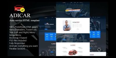 AdiCar - Auto Service HTML Template