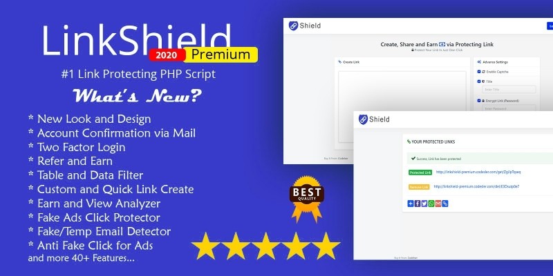 LinkShield Premium - PHP Script