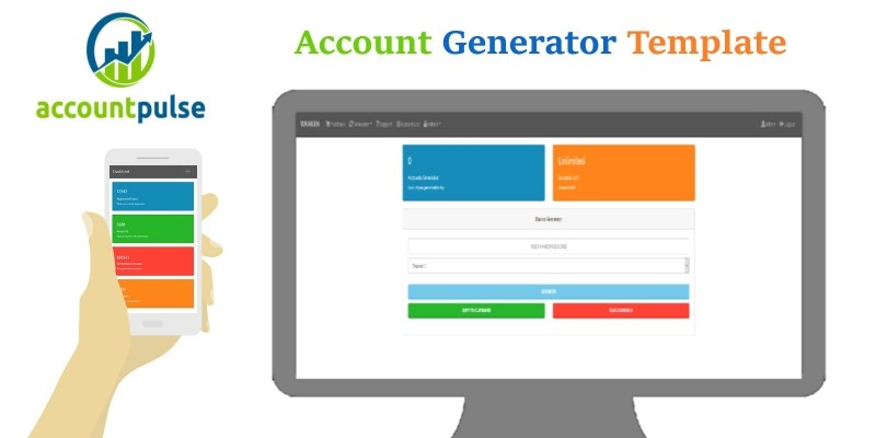 AccountPulse - Account Generator Template PHP