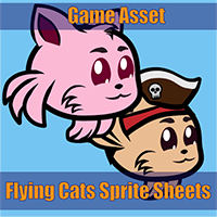 Flying Cats Game Assets