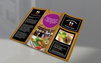 Restaurent Tri-Fold Advertising Brochure Screenshot 1