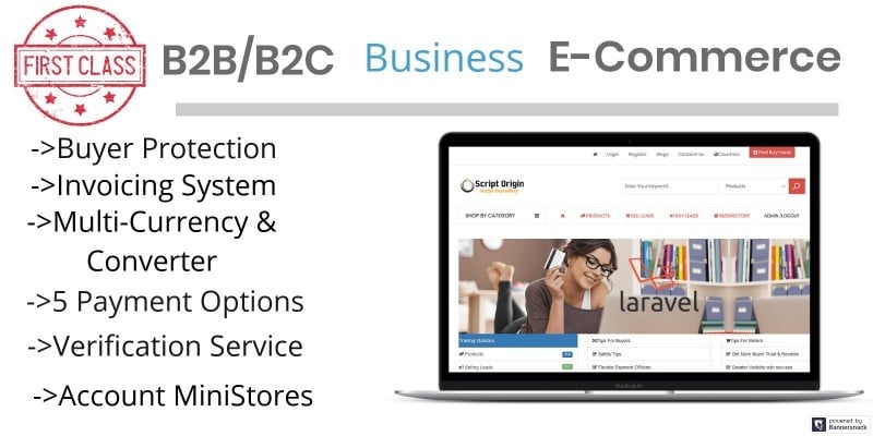 B2B B2C Business Script PHP