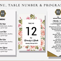 Elegant Wedding Preparation Cards