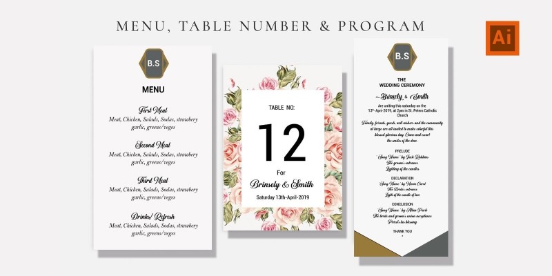 Elegant Wedding Preparation Cards