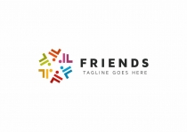 Friends F Letter Logo Screenshot 3