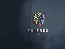 Friends F Letter Logo Screenshot 4
