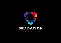 Gradation Hexagon Logo  Screenshot 2