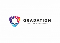 Gradation Hexagon Logo  Screenshot 3