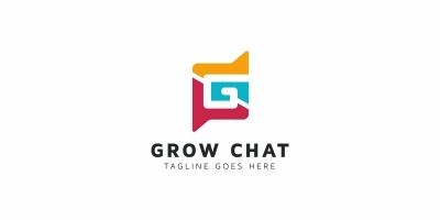 Grow Chat G Letter Logo
