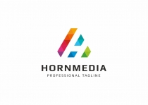 Hornmedia H Letter Logo Screenshot 1