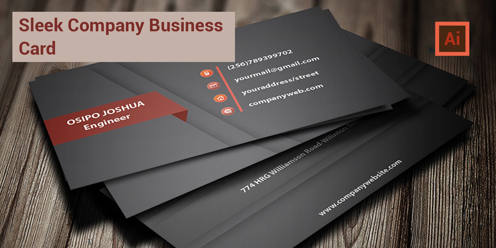 sleek professional business cardosipographics codester