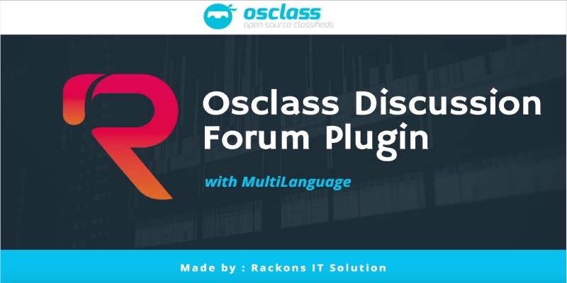 Osclass Multilanguage Discussion Forum Plugin