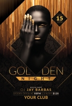 Golden Night - Party Flyer Screenshot 1