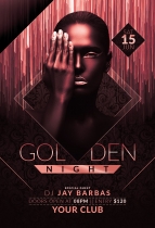 Golden Night - Party Flyer Screenshot 2
